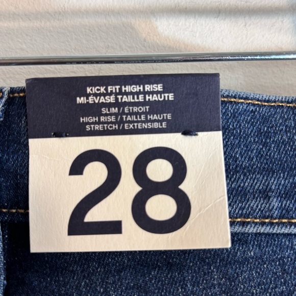 GAP Sz 28T or 6T Kick Fit High Rise Dark Wash Raw Hem NEW WITH TAG - Picture 7 of 11